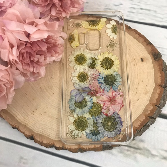 Hand Pressed Multicolor Flower Samsung Galaxy Case - Picture 6 of 9